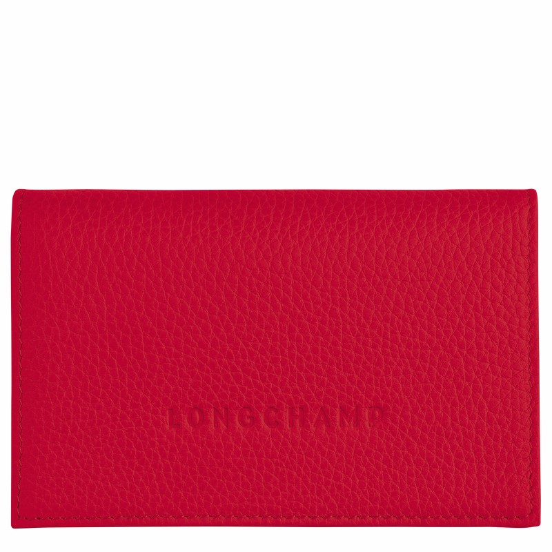 Longchamp Le FOULONNÉ Pasjeshouder Dames Rood Belgium | L3243021C39