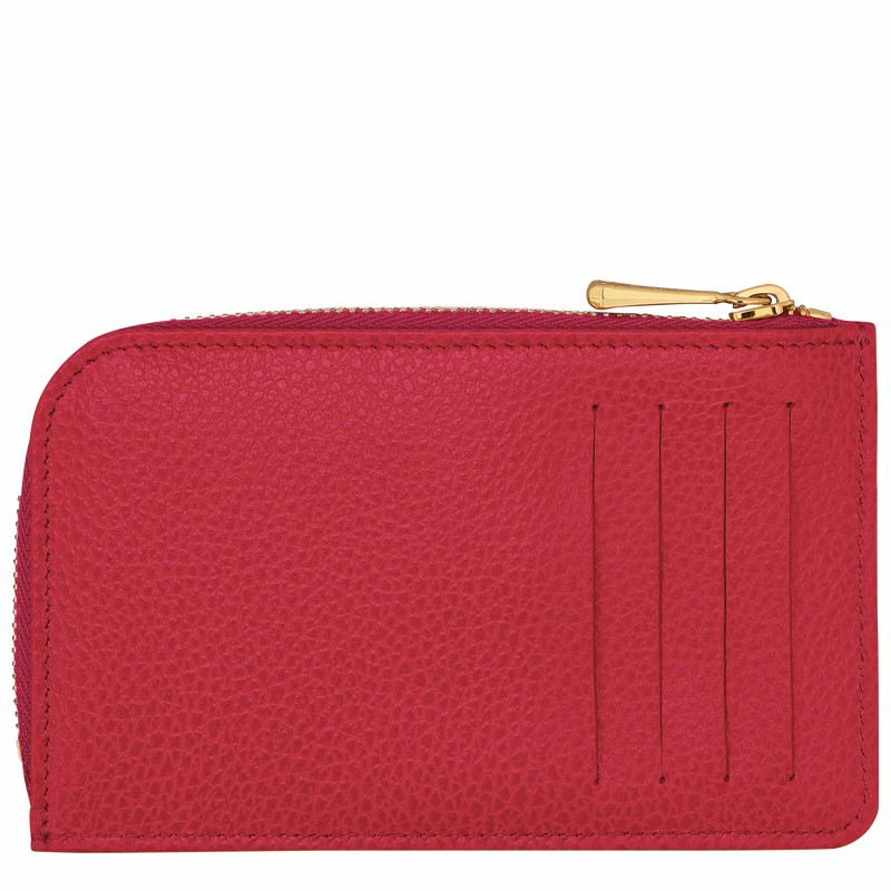 Longchamp Le FOULONNÉ Pasjeshouder Dames Rood Belgium | 30036021C39