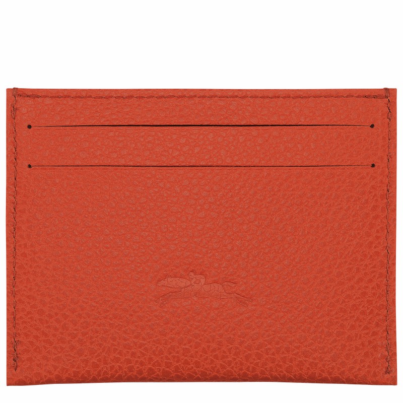 Longchamp Le FOULONNÉ Pasjeshouder Heren Oranje Belgium | L3218021685-