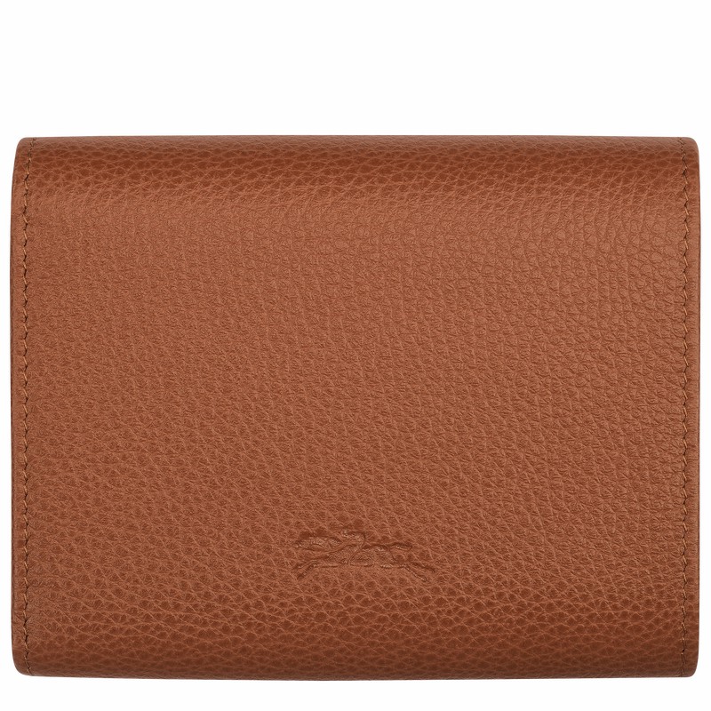 Longchamp Le FOULONNÉ Portefeuille Dames Caramel Belgium | 30021021121