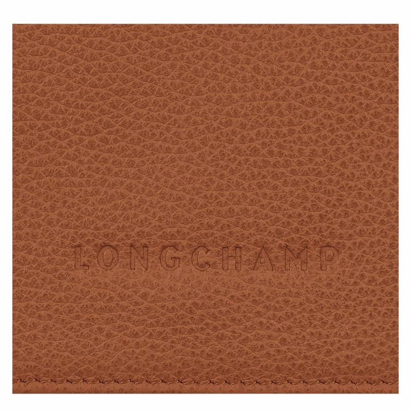 Longchamp Le FOULONNÉ Portefeuille Dames Caramel Belgium | 30021021121