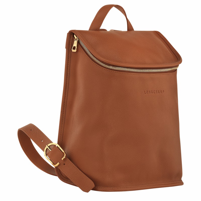 Longchamp Le FOULONNÉ Rugzakken Dames Caramel Belgium | 10195021121