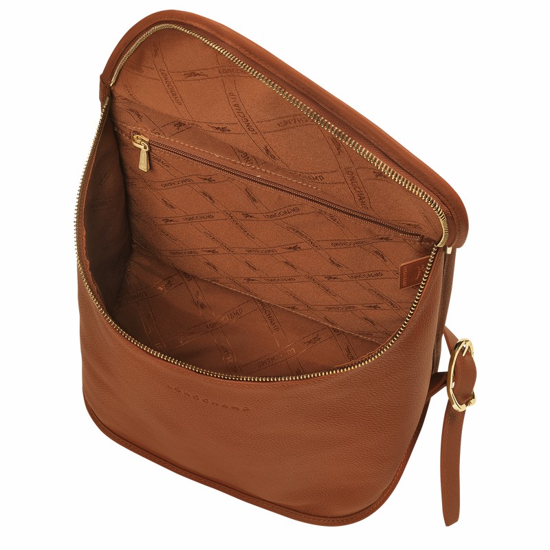 Longchamp Le FOULONNÉ Rugzakken Dames Caramel Belgium | 10195021121