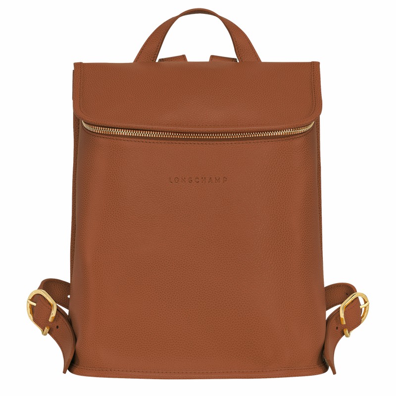 Longchamp Le FOULONNÉ Rugzakken Dames Caramel Belgium | 10195021121