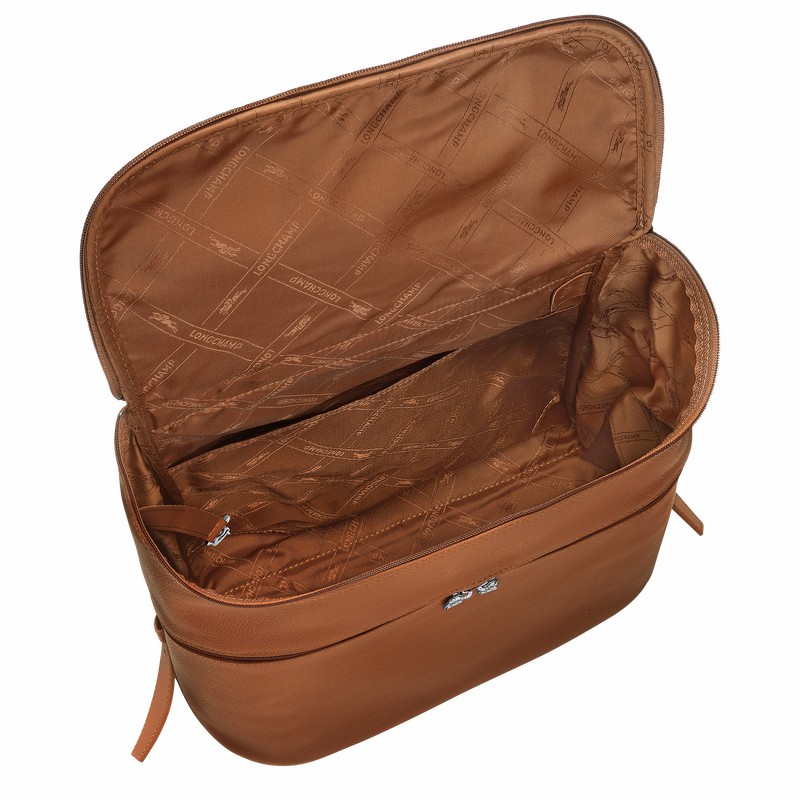 Longchamp Le FOULONNÉ Rugzakken Dames Caramel Belgium | L1617021F72