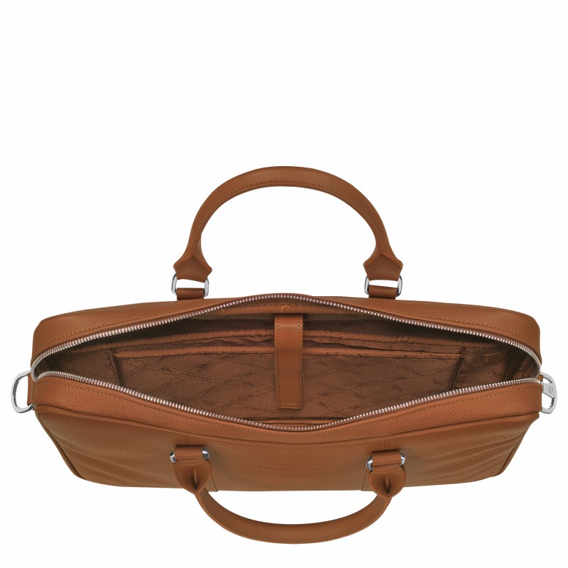 Longchamp Le FOULONNÉ XS Aktentas Dames Caramel Belgium | L2121021F72