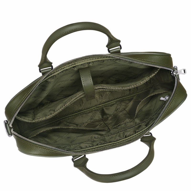 Longchamp Le FOULONNÉ XS Aktentas Dames Khaki Belgium | L2121021A23