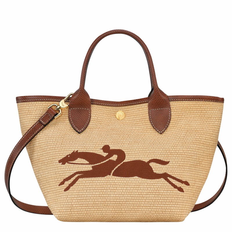 Longchamp Le Panier Pliage S Handtas Dames Bruin Belgium | 10144HZB035