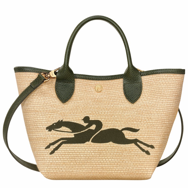 Longchamp Le Panier Pliage S Handtas Dames Khaki Belgium | 10144HZB292