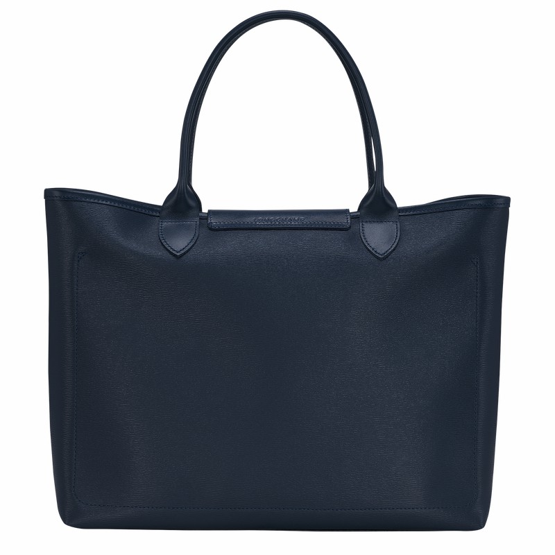 Longchamp Le Pliage City L Tote Tassen Dames Donkerblauw Belgium | 10182HYQ556