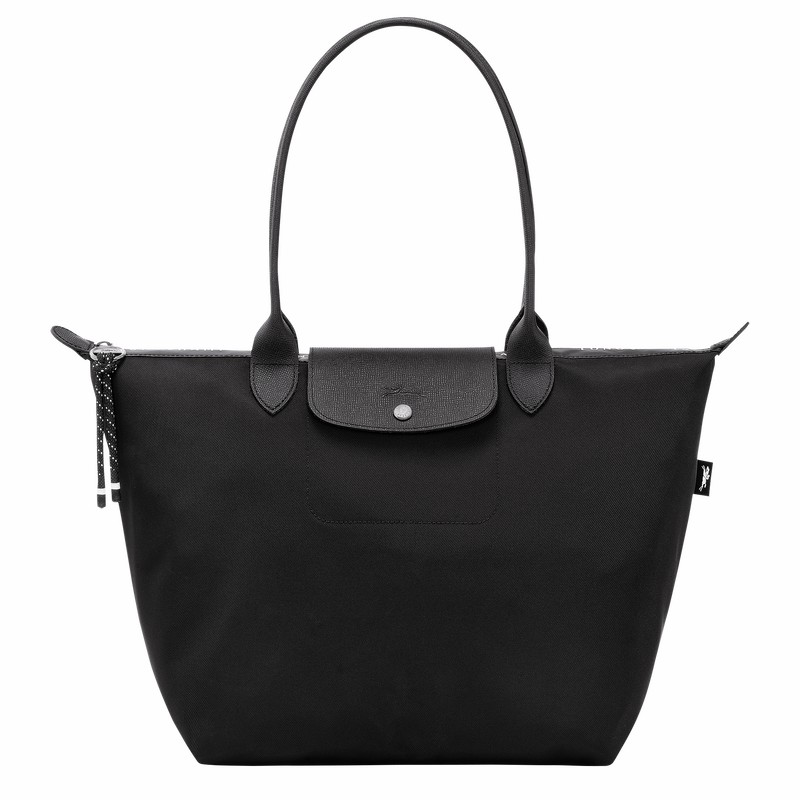 Longchamp Le Pliage Energy L Tote Tassen Dames Zwart Belgium | L1899HSR001