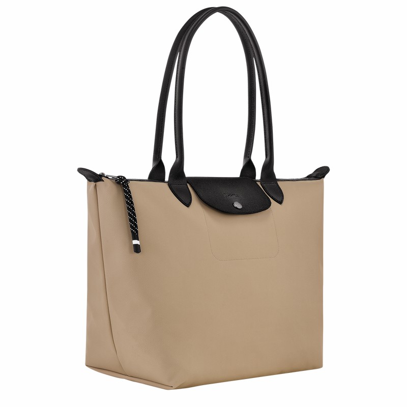 Longchamp Le Pliage Energy L Tote Tassen Dames Grijs Belgium | L1899HSR299