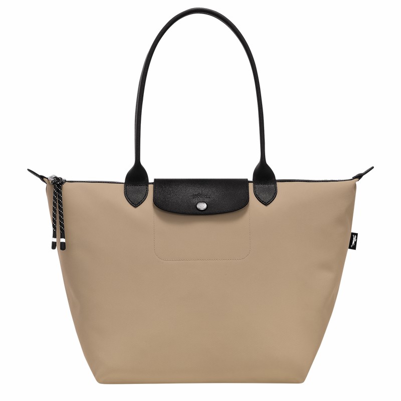 Longchamp Le Pliage Energy L Tote Tassen Dames Grijs Belgium | L1899HSR299