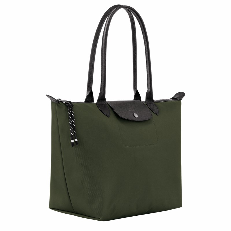 Longchamp Le Pliage Energy L Tote Tassen Dames Khaki Belgium | L1899HSR892