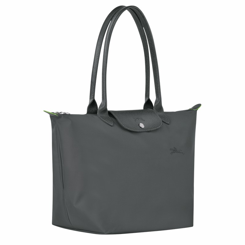 Longchamp Le Pliage Green L Tote Tassen Dames Diepgrijs Belgium | L1899919P66