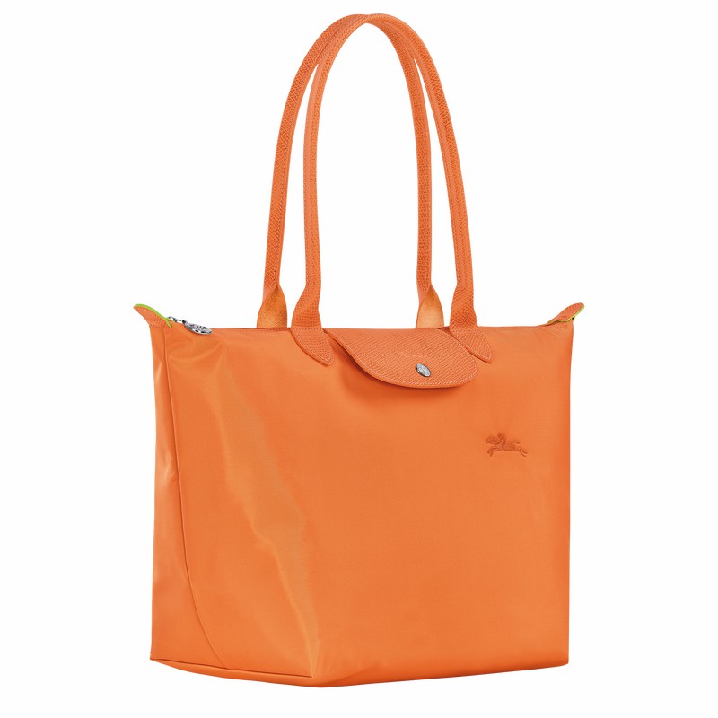 Longchamp Le Pliage Green L Tote Tassen Dames Oranje Belgium | L1899919P54