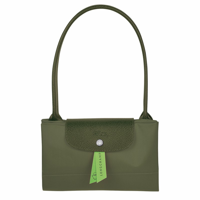 Longchamp Le Pliage Green L Tote Tassen Dames Groen Belgium | L1899919479