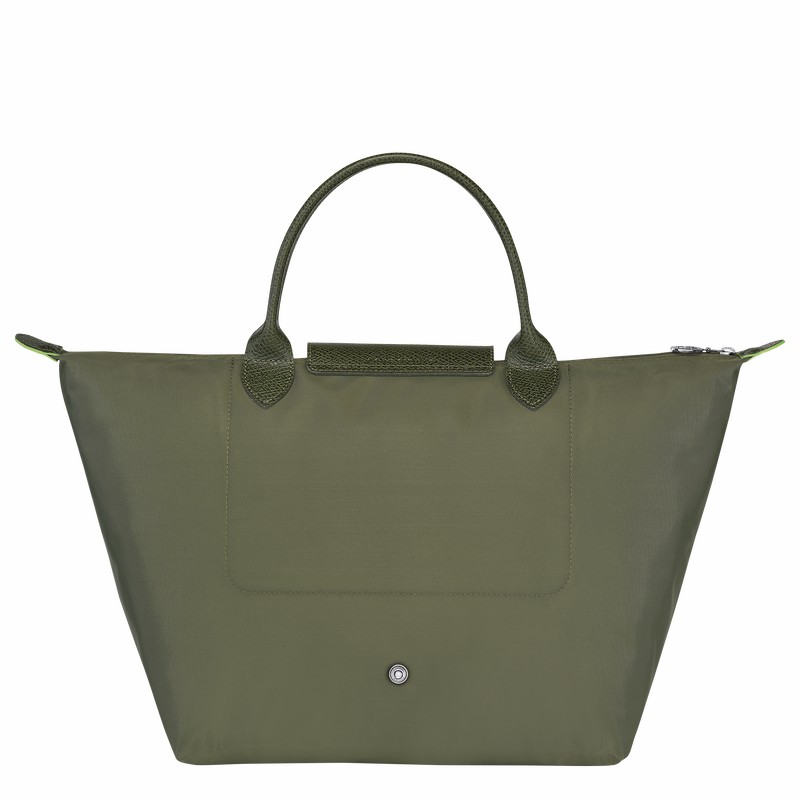 Longchamp Le Pliage Green M Handtas Dames Groen Belgium | L1623919479