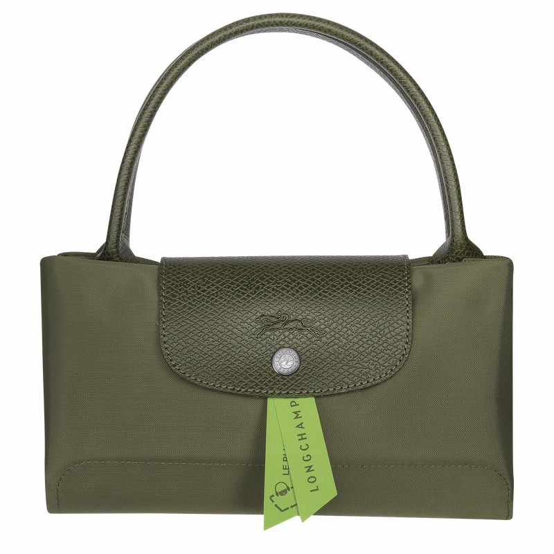 Longchamp Le Pliage Green M Handtas Dames Groen Belgium | L1623919479