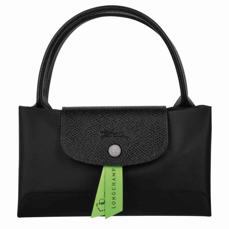 Longchamp Le Pliage Green M Handtas Dames Zwart Belgium | L1623919001