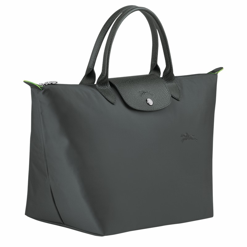 Longchamp Le Pliage Green M Handtas Dames Diepgrijs Belgium | L1623919P66