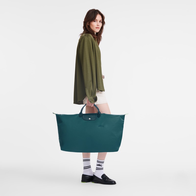 Longchamp Le Pliage Green M Reistas Dames Pauw Belgium | L1625919P89