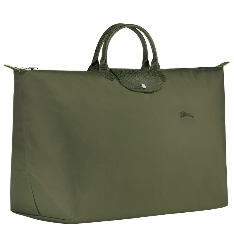 Longchamp Le Pliage Green M Reistas Dames Groen Belgium | L1625919479