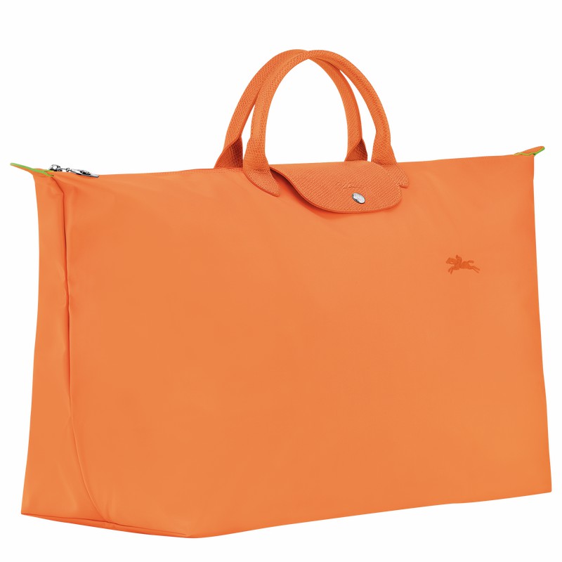 Longchamp Le Pliage Green M Reistas Dames Oranje Belgium | L1625919P54