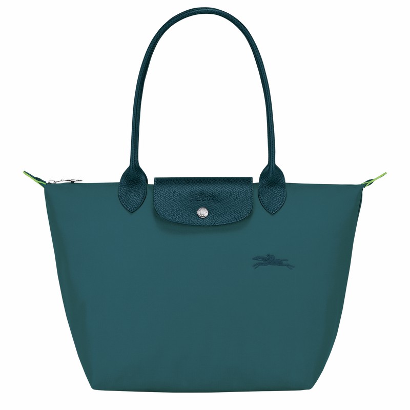 Longchamp Le Pliage Green M Tote Tassen Dames Pauw Belgium | L2605919P89