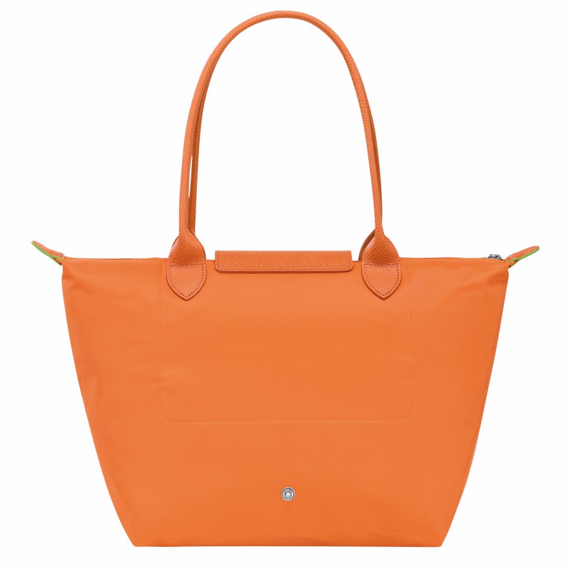 Longchamp Le Pliage Green M Tote Tassen Dames Oranje Belgium | L2605919P54