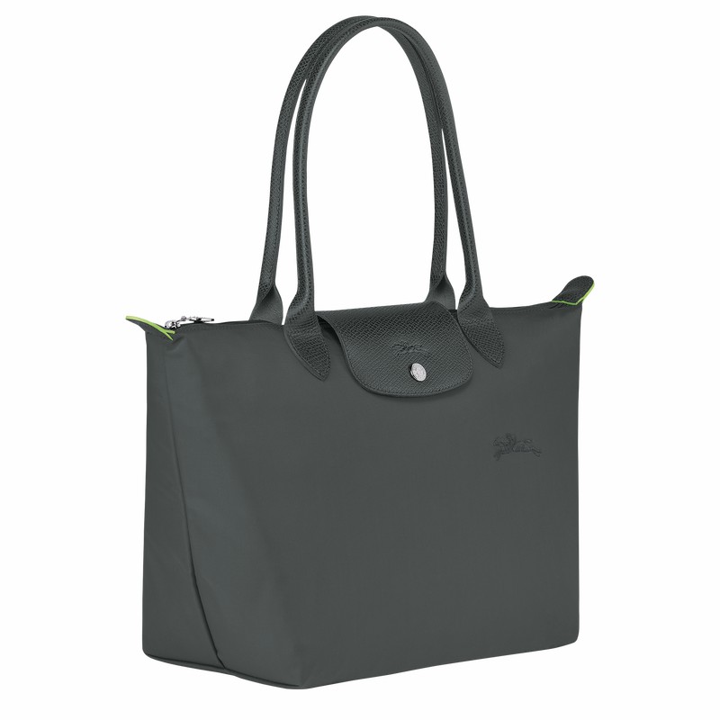 Longchamp Le Pliage Green M Tote Tassen Dames Diepgrijs Belgium | L2605919P66