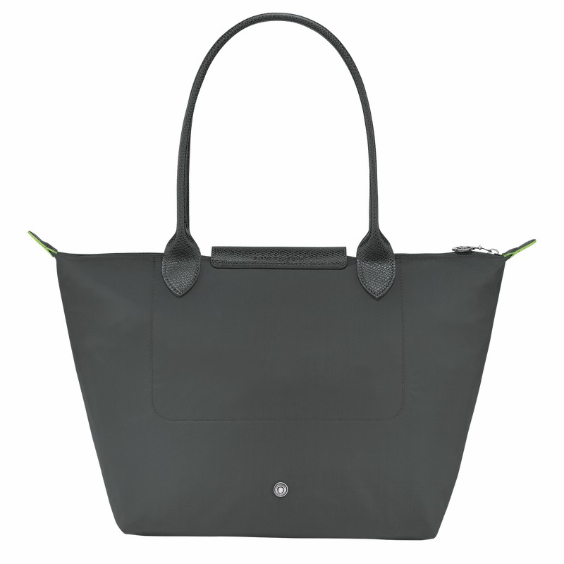 Longchamp Le Pliage Green M Tote Tassen Dames Diepgrijs Belgium | L2605919P66