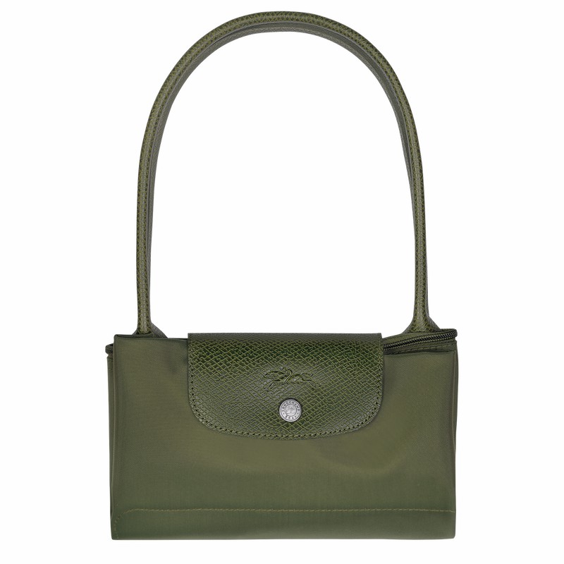 Longchamp Le Pliage Green M Tote Tassen Dames Groen Belgium | L2605919479