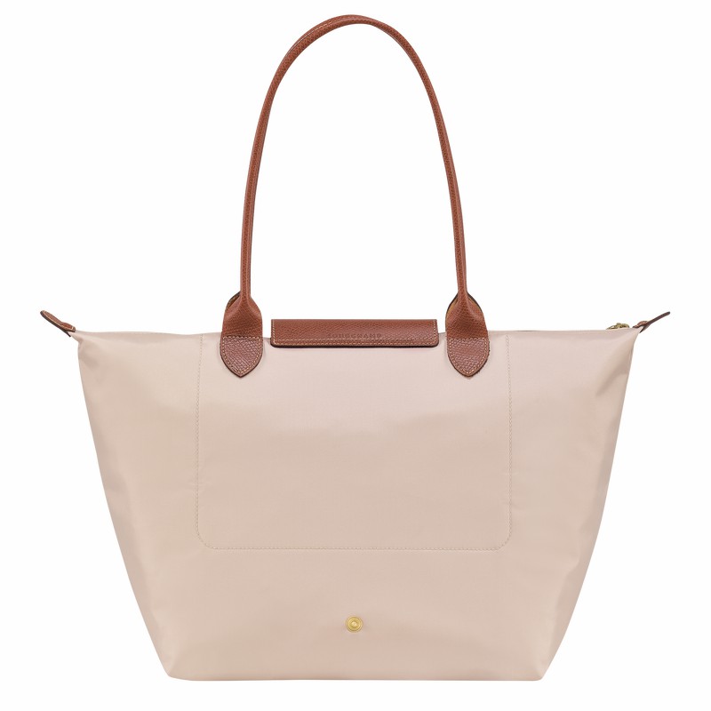 Longchamp Le Pliage Original L Tote Tassen Dames Wit Belgium | L1899089P71