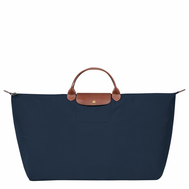 Longchamp Le Pliage Original M Reistas Dames Donkerblauw Belgium | L1625089P68