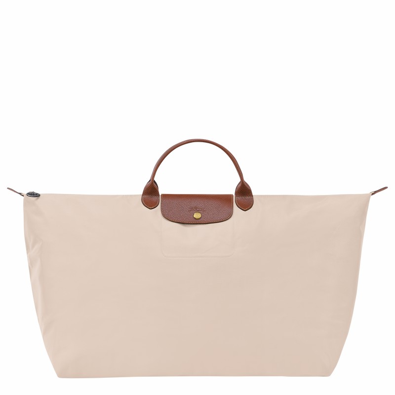 Longchamp Le Pliage Original M Reistas Dames Wit Belgium | L1625089P71