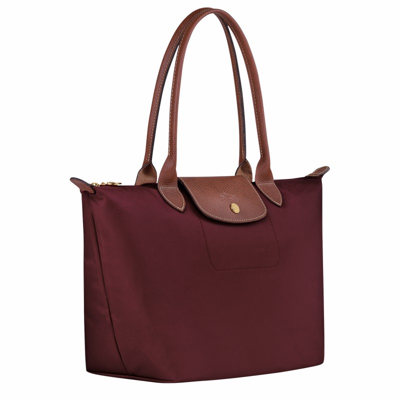 Longchamp Le Pliage Original M Tote Tassen Dames Bordeaux Belgium | L2605089P87