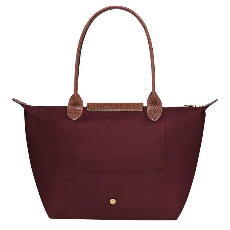 Longchamp Le Pliage Original M Tote Tassen Dames Bordeaux Belgium | L2605089P87