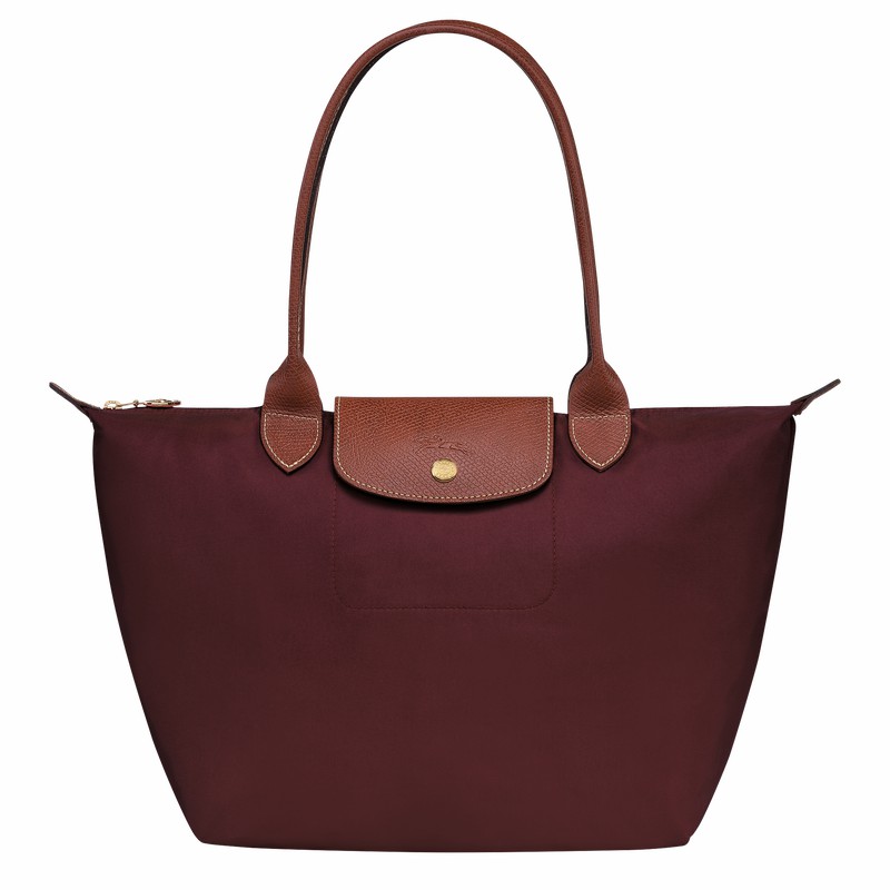 Longchamp Le Pliage Original M Tote Tassen Dames Bordeaux Belgium | L2605089P87