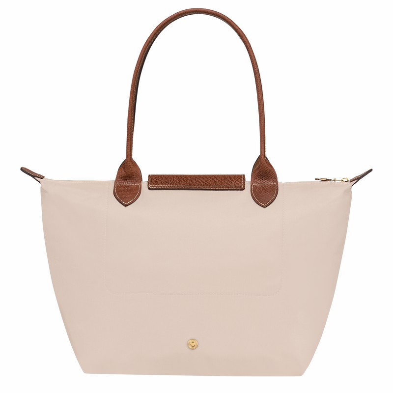 Longchamp Le Pliage Original M Tote Tassen Dames Wit Belgium | L2605089P71