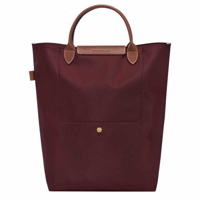 Longchamp Le Pliage Original M Tote Tassen Dames Bordeaux Belgium | 10168089P87