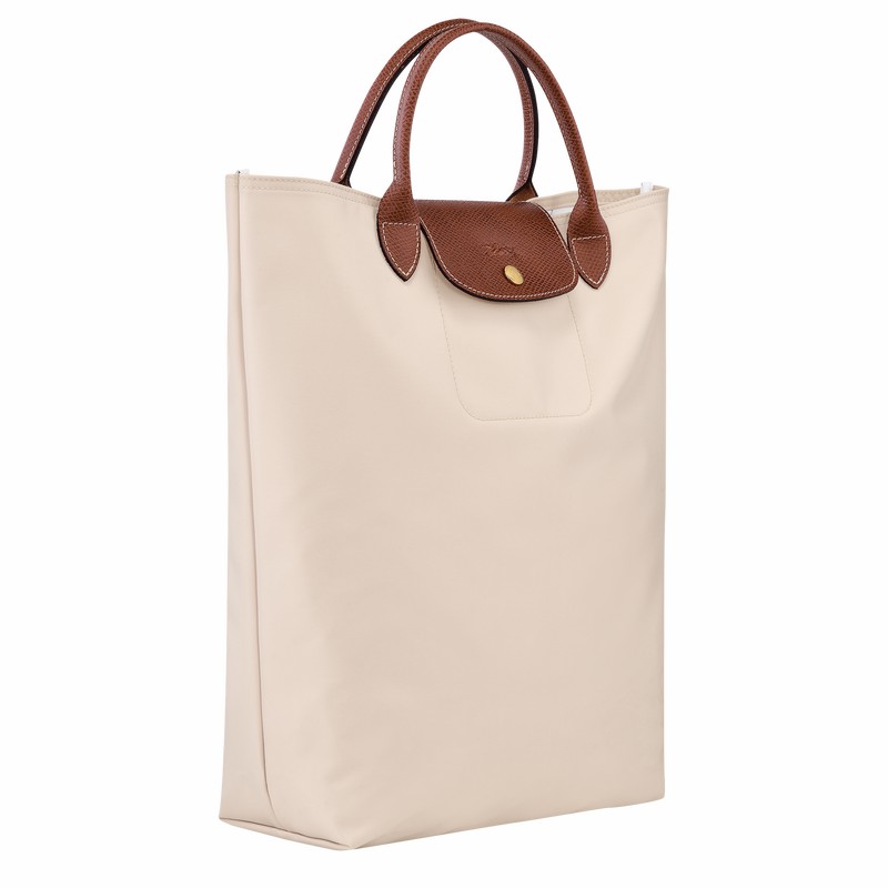 Longchamp Le Pliage Original M Tote Tassen Heren Wit Belgium | 10168089P71-