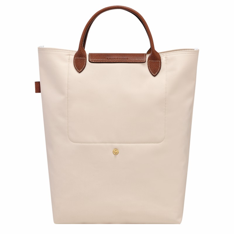 Longchamp Le Pliage Original M Tote Tassen Heren Wit Belgium | 10168089P71-