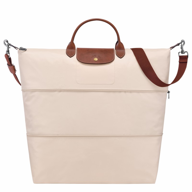 Longchamp Le Pliage Original expandable Reistas Heren Wit Belgium | L1911089P71-