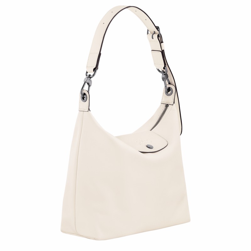 Longchamp Le Pliage Xtra M Hobo Tas Dames Wit Belgium | 10189987037