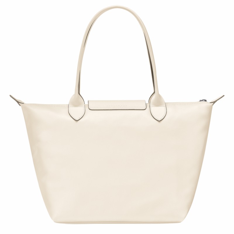 Longchamp Le Pliage Xtra M Tote Tassen Dames Wit Belgium | L2605987037