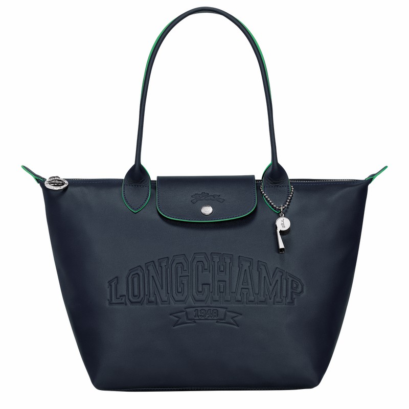 Longchamp Le Pliage Xtra M Tote Tassen Dames Donkerblauw Belgium | L2605HEY556