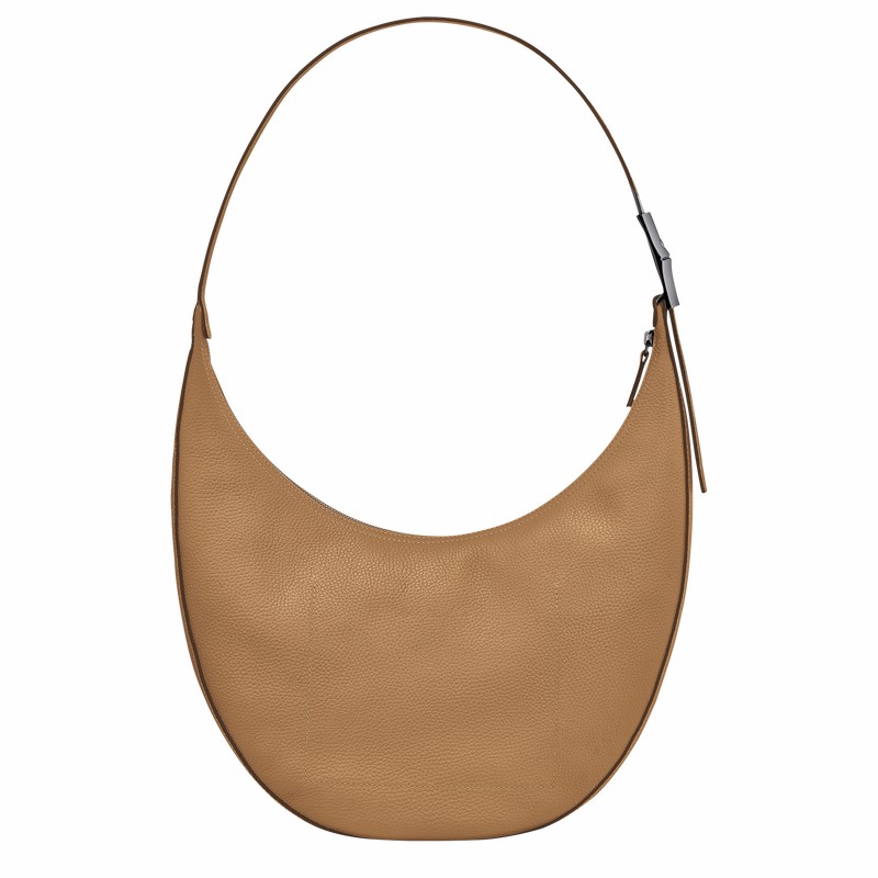 Longchamp Le Roseau Essential L Crossbodytassen Dames Khaki Belgium | 10234968026