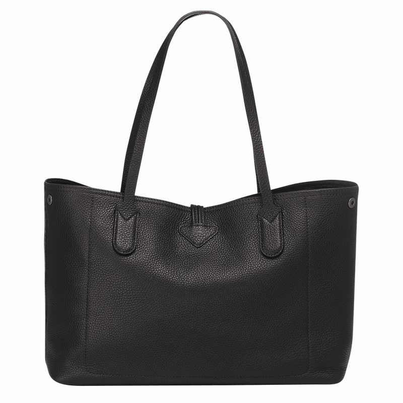 Longchamp Le Roseau Essential L Tote Tassen Dames Zwart Belgium | L2686968001