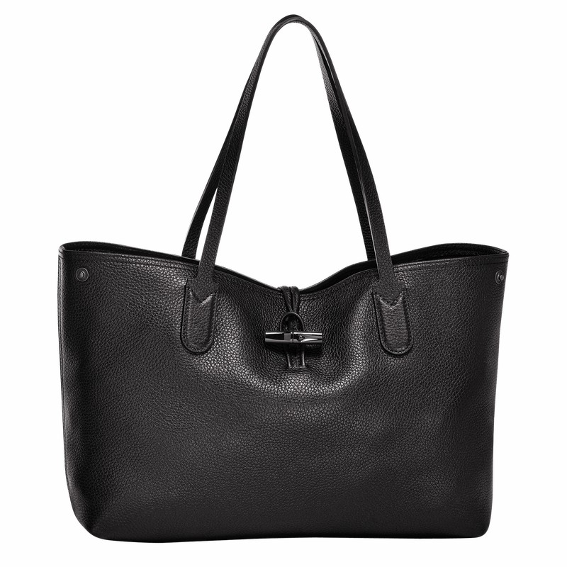 Longchamp Le Roseau Essential L Tote Tassen Dames Zwart Belgium | L2686968001